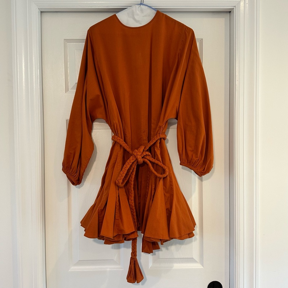 RHODE Ella Mini Dress in Cinnamon